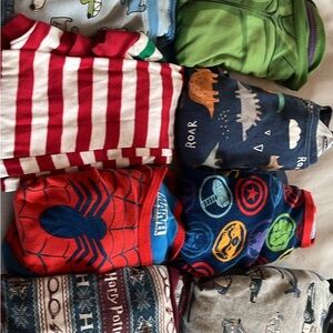 Size 4 & 5 Kids Pajama Sets (total of 8 sets) - various superheros and designs
